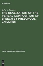 Realization of the Verbal Composition of Speech by Preschool Children