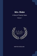 MRS. BLAKE: A STORY OF TWENTY YEARS; VOL
