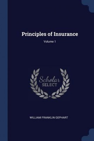 PRINCIPLES OF INSURANCE; VOLUME 1