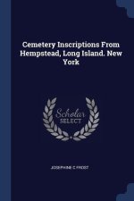 CEMETERY INSCRIPTIONS FROM HEMPSTEAD, LO