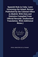 SPANISH RULE IN CUBA. LAWS GOVERNING THE