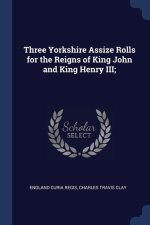 THREE YORKSHIRE ASSIZE ROLLS FOR THE REI