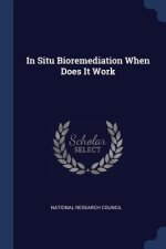 IN SITU BIOREMEDIATION WHEN DOES IT WORK