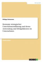 Konzepte strategischer Unternehmensführung und deren Anwendung und Erfolgsfaktoren im Unternehmen