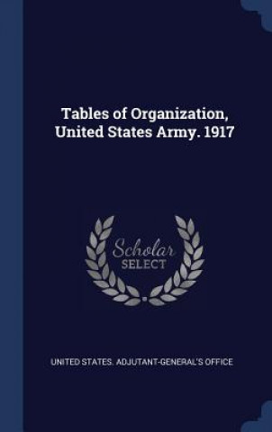 Tables of Organization, United States Army. 1917