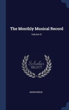 THE MONTHLY MUSICAL RECORD; VOLUME 31