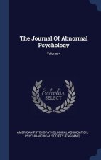 THE JOURNAL OF ABNORMAL PSYCHOLOGY; VOLU
