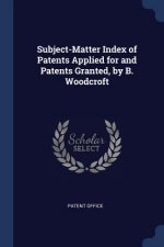 SUBJECT-MATTER INDEX OF PATENTS APPLIED