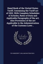 HAND BOOK OF THE UNITED STATES TARIFF, C