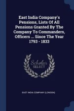 EAST INDIA COMPANY'S PENSIONS, LISTS OF