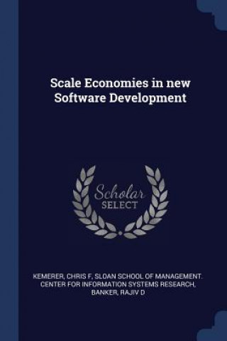 SCALE ECONOMIES IN NEW SOFTWARE DEVELOPM