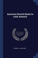 AMERICAN BRANCH BANKS IN LATIN AMERICA