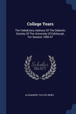 COLLEGE YEARS: THE VALEDICTORY ADDRESS O