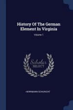 HISTORY OF THE GERMAN ELEMENT IN VIRGINI
