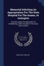 Memorial Soliciting an Appropriation for the State Hospital for the Insane, at Lexington