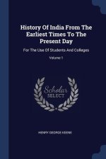HISTORY OF INDIA FROM THE EARLIEST TIMES