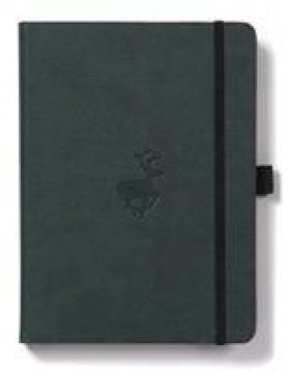 Dingbats A4+ Wildlife Green Deer Notebook - Plain