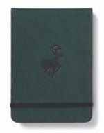 Dingbats A6+ Wildlife Green Deer Reporter Notebook - Plain