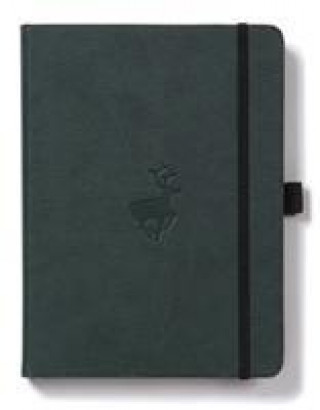 Dingbats A5+ Wildlife Green Deer Notebook - Dotted