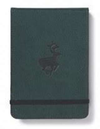 Dingbats A6+ Wildlife Green Deer Reporter Notebook - Dotted