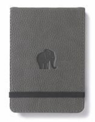 Dingbats A6+ Wildlife Grey Elephant Reporter Notebook - Dotted