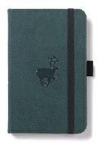 Dingbats A6 Pocket Wildlife Green Deer Notebook - Dotted