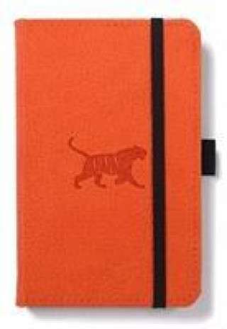Dingbats A6 Pocket Wildlife Orange Tiger Notebook - Graphed