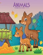 Animals Coloring Book for Kids 1, 2 & 3