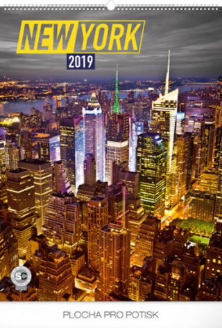 New York 2019, 48 x 64- nástěnný kalendář 2019
