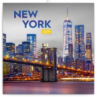 Poznámkový kalendář New York 2019