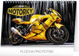 Motorky 2019, 23,1 x 14,- stolní kalendář 2019