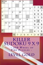 Killer Sudoku 9 X 9 - 250 Wheel of Fire Puzzles - Level Gold: Great Option to Relax