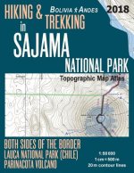 Hiking & Trekking in Sajama National Park Bolivia Andes Topographic Map Atlas Both Sides of the Border Lauca National Park (Chile) Parinacota Volcano