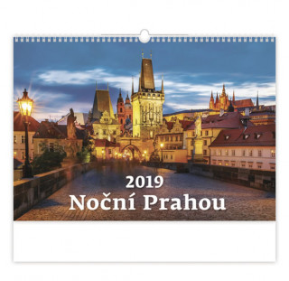 Noční Prahou - nástěnný kalendář 2019