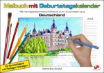 Malbuch mit Geburtstagskalender aus Deutschland | Jahresunabhängig | Wandkalender für Geburtstage Immerwährend