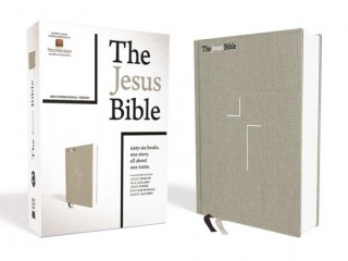 Jesus Bible, NIV Edition, Cloth over Board, Gray Linen, Comfort Print