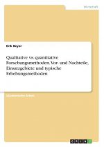 Qualitative vs. quantitative Forschungsmethoden. Vor- und Nachteile, Einsatzgebiete und typische Erhebungsmethoden