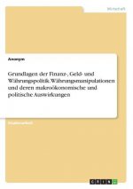 Grundlagen der Finanz-, Geld- und Währungspolitik. Währungsmanipulationen und deren makroökonomische und politische Auswirkungen