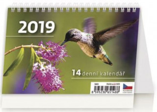 MINI 14denní kalendář - stolní kalendář 2019