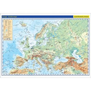 Evropa příruční mapa