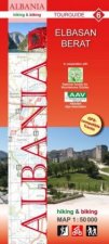 Albania hiking & biking 1:50 000 Karte 6: Elbasan - Berat