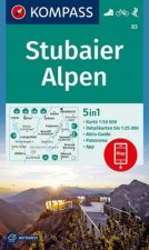 KOMPASS Wanderkarte Stubaier Alpen
