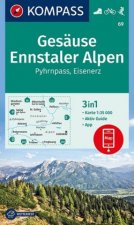 KOMPASS Wanderkarte Gesäuse, Ennstaler Alpen, Pyhrnpass, Eisenerz