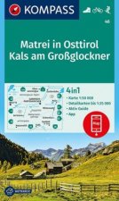 KOMPASS Wanderkarte Matrei in Osttirol, Kals am Großglockner