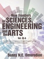New Frontiers in Sciences, Engineering and the Arts: Volume Iii-A: the Chemistry of Initiation of Ringed, Ringed-Forming and Polymeric Monomers/Compou