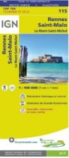 IGN Rennes Saint Malo 1 : 100 000