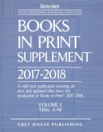 Books In Print Supplement, 2017-18