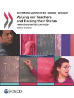 Valuing our teachers and raising their status