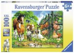 Versammlung der Tiere, Puzzle 100 Teile XXL