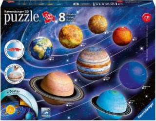 Ravensburger 3D Puzzle Planetensystem 11668 - Planeten als 3D Puzzlebälle - Sonnensystem für Kinder